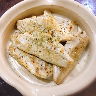 鯵の三枚おろし オイルソテー